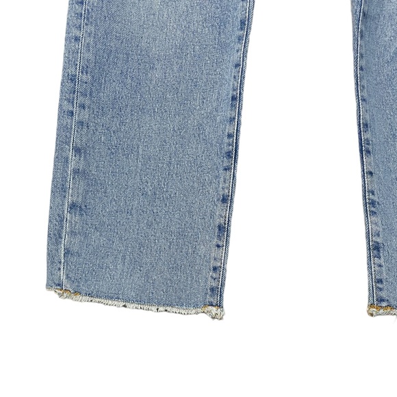 NWT Good American Good Boy Distressed Straight Leg Jeans - Picture 5 of 8